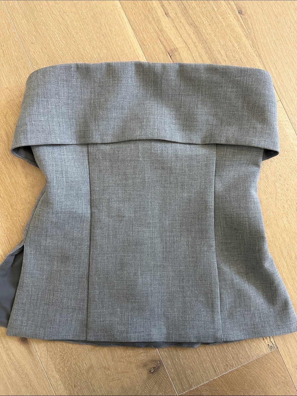 Babaton Element Tube Top Aritzia Grey Strapless Size 2